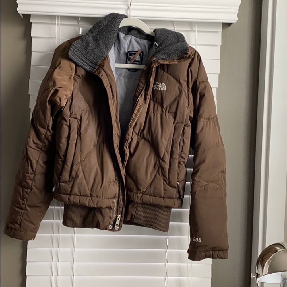 Brown North Face jacket